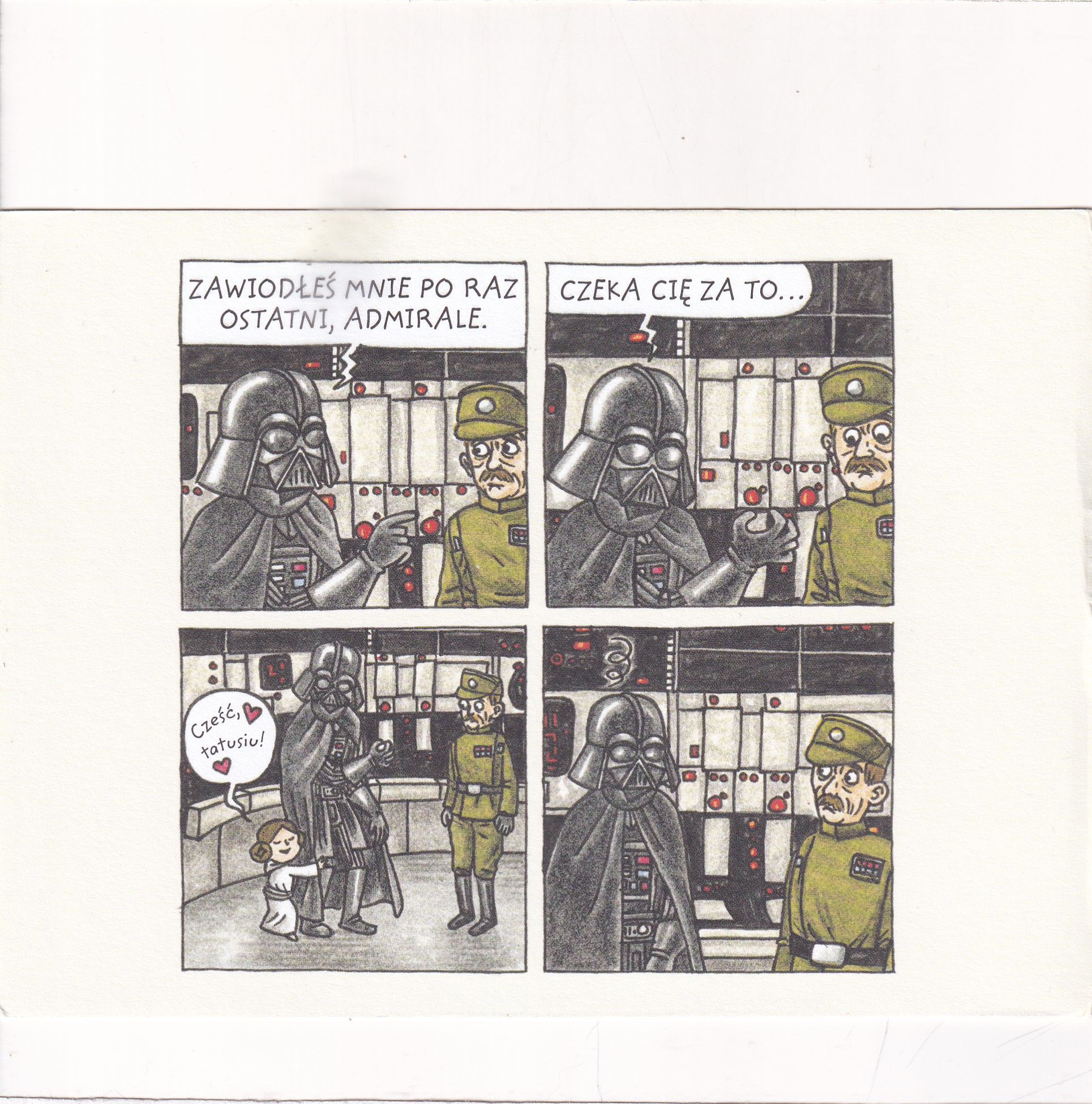 STAR WARS GWIEZDNE WOJNY "VADER I CÓRECZKA" POCZTÓWKA A14921