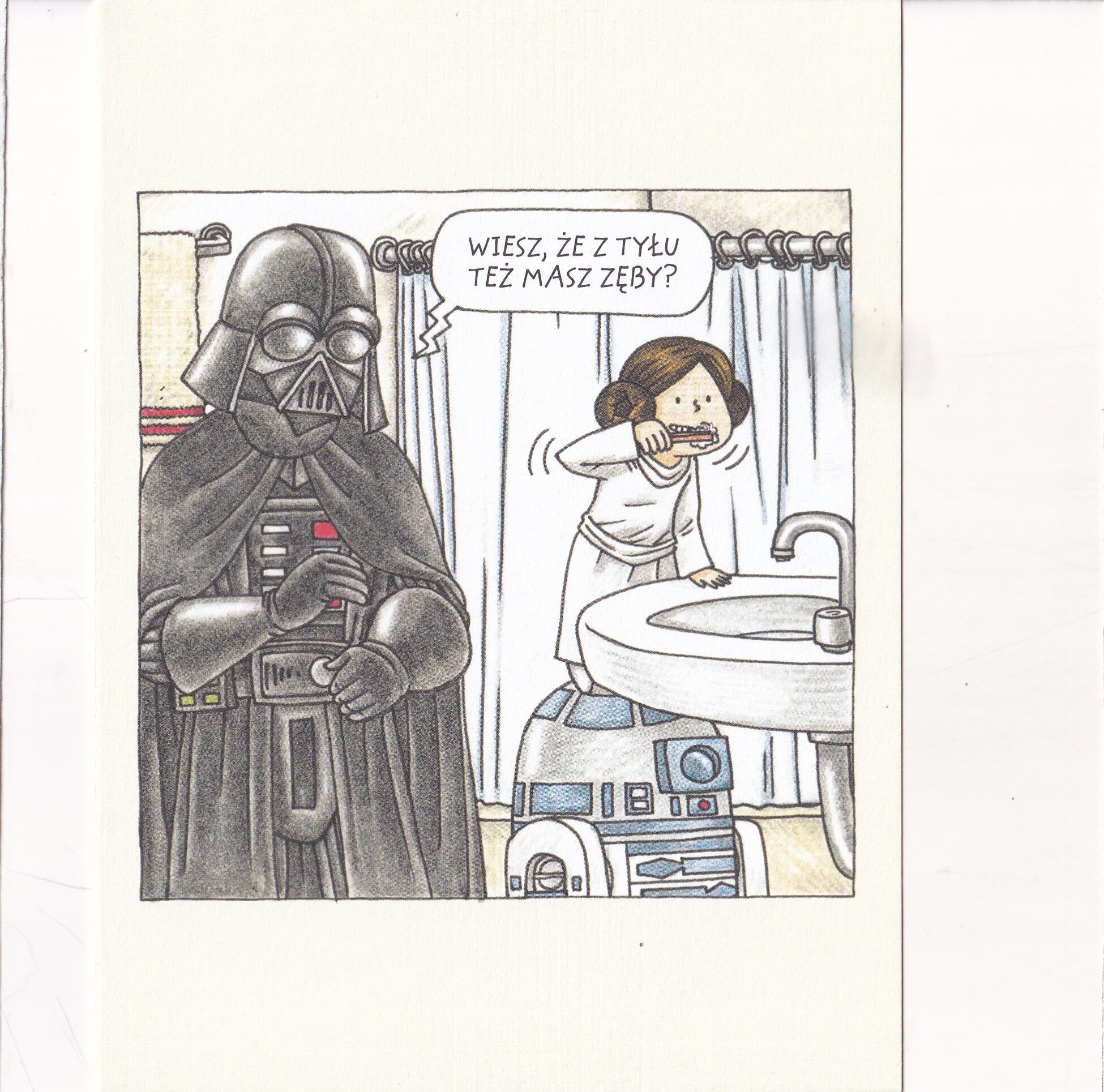 STAR WARS GWIEZDNE WOJNY "VADER I CÓRECZKA" POCZTÓWKA A14932