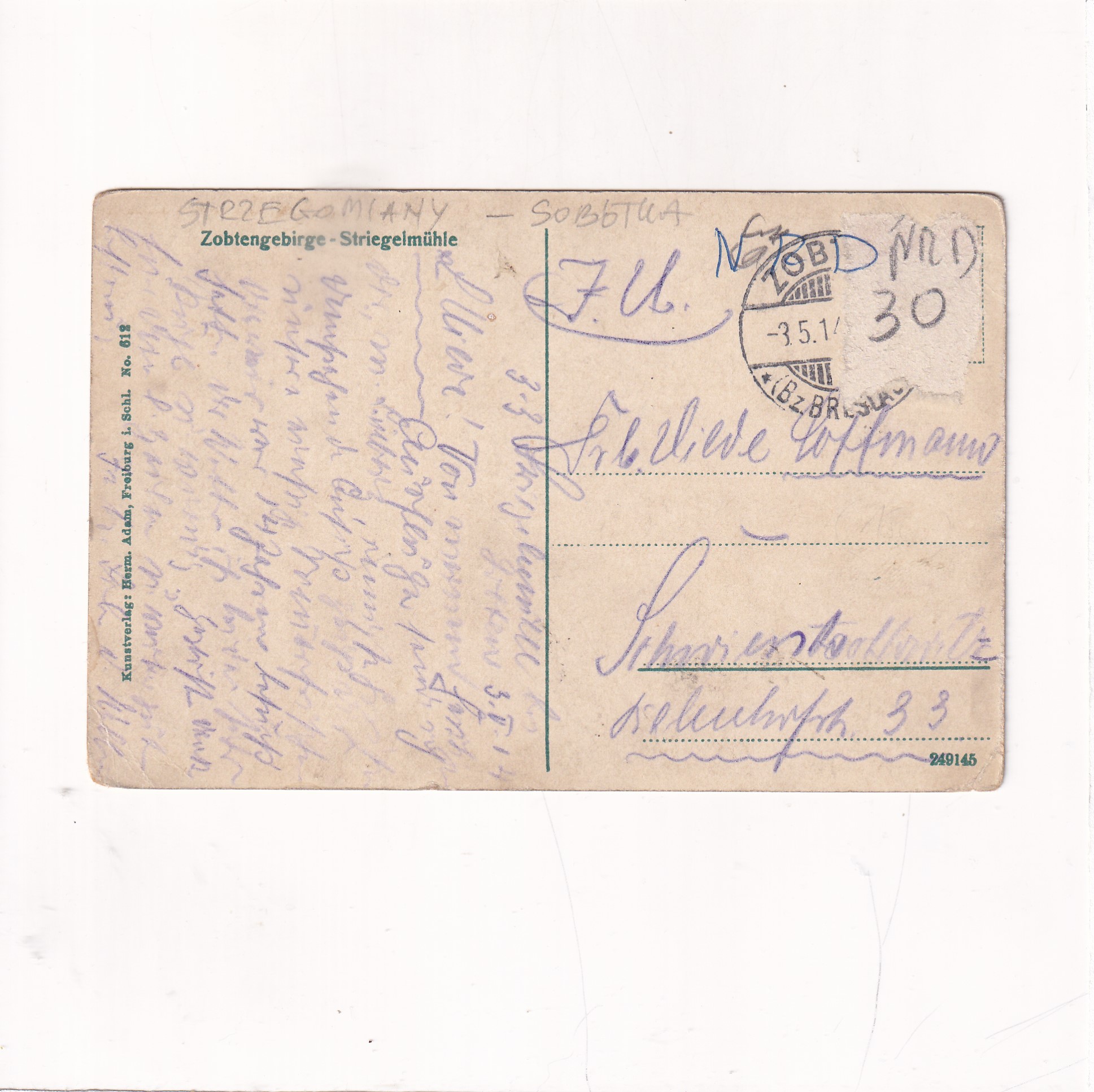 STRZEGOMIANY STRIEGELMUHLE WIDOKÓWKA A15743 Alb11 - obrazek 2