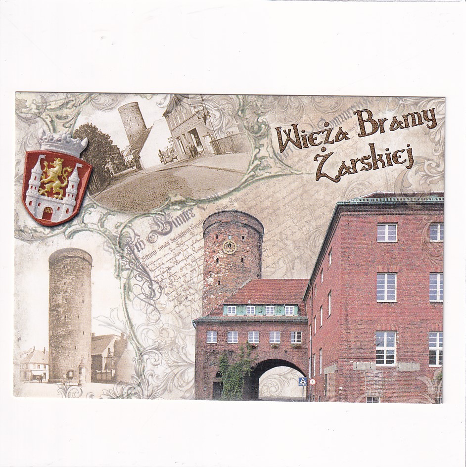 LUBSKO WIEŻA BRAMY ŻARSKIEJ HERB WIDOKÓWKA A16423