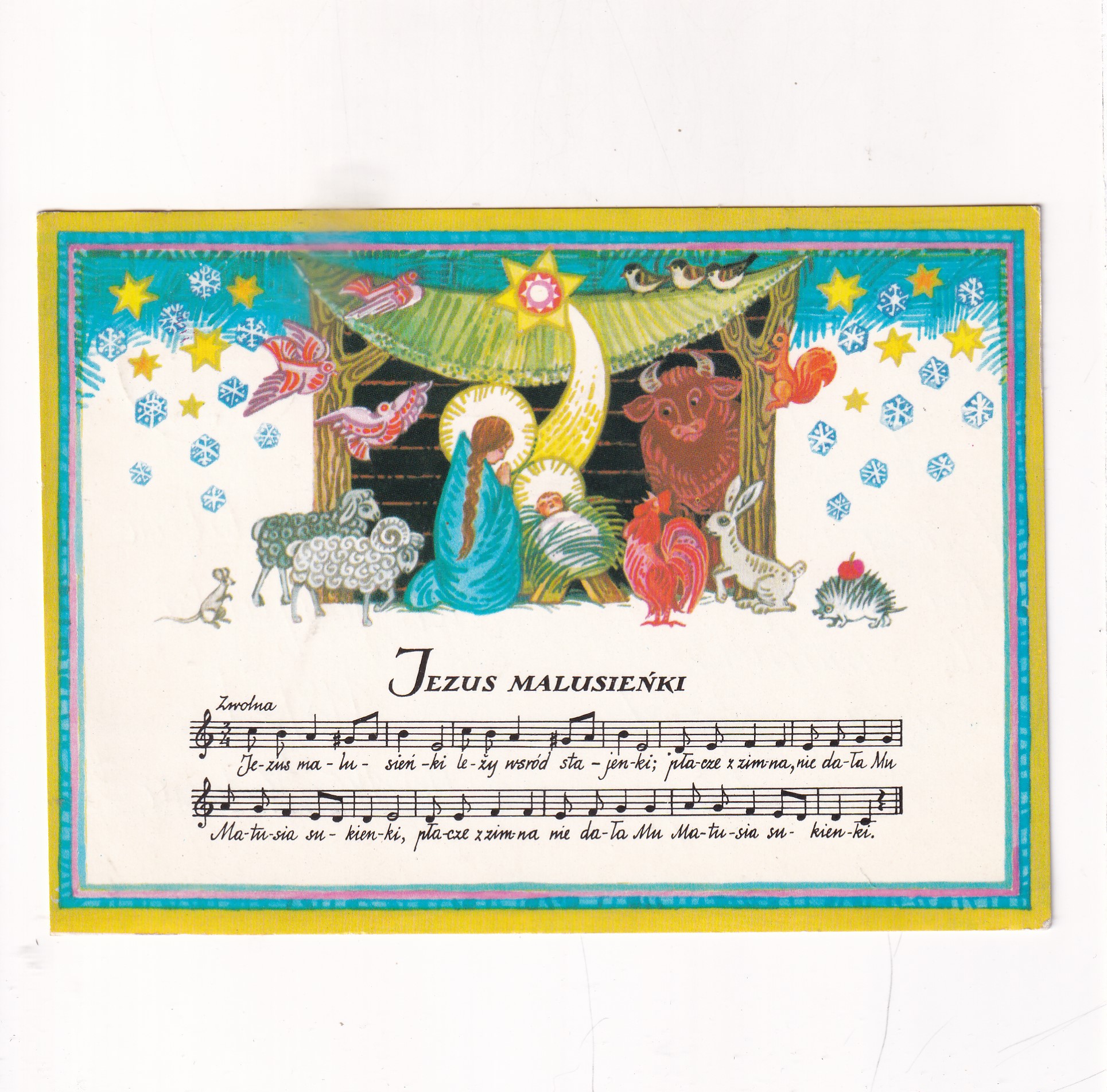 HANNA BALICKA-FRIBES KOLĘDA "JEZUS MALUSIEŃKI " POCZTÓWKA A17337