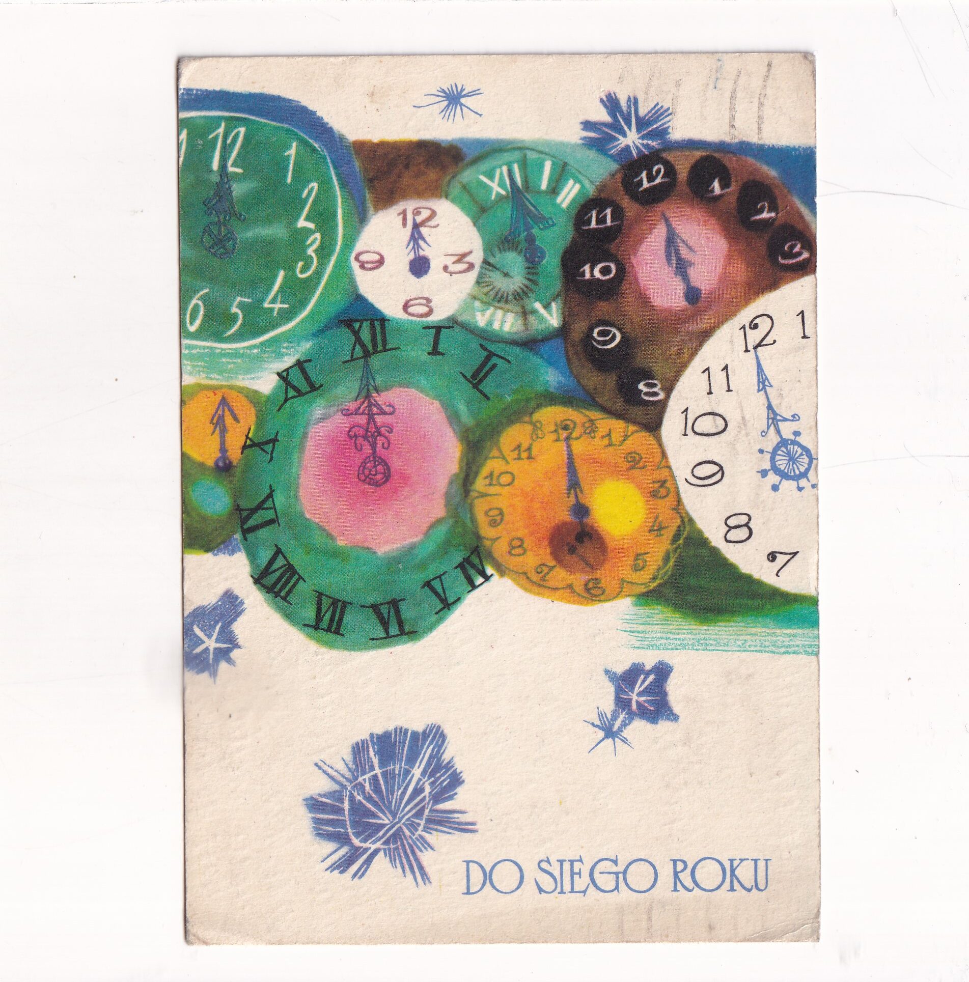 WIESŁAWA GROSSET WESOŁYCH ŚWIĄT POCZTÓWKA A18935