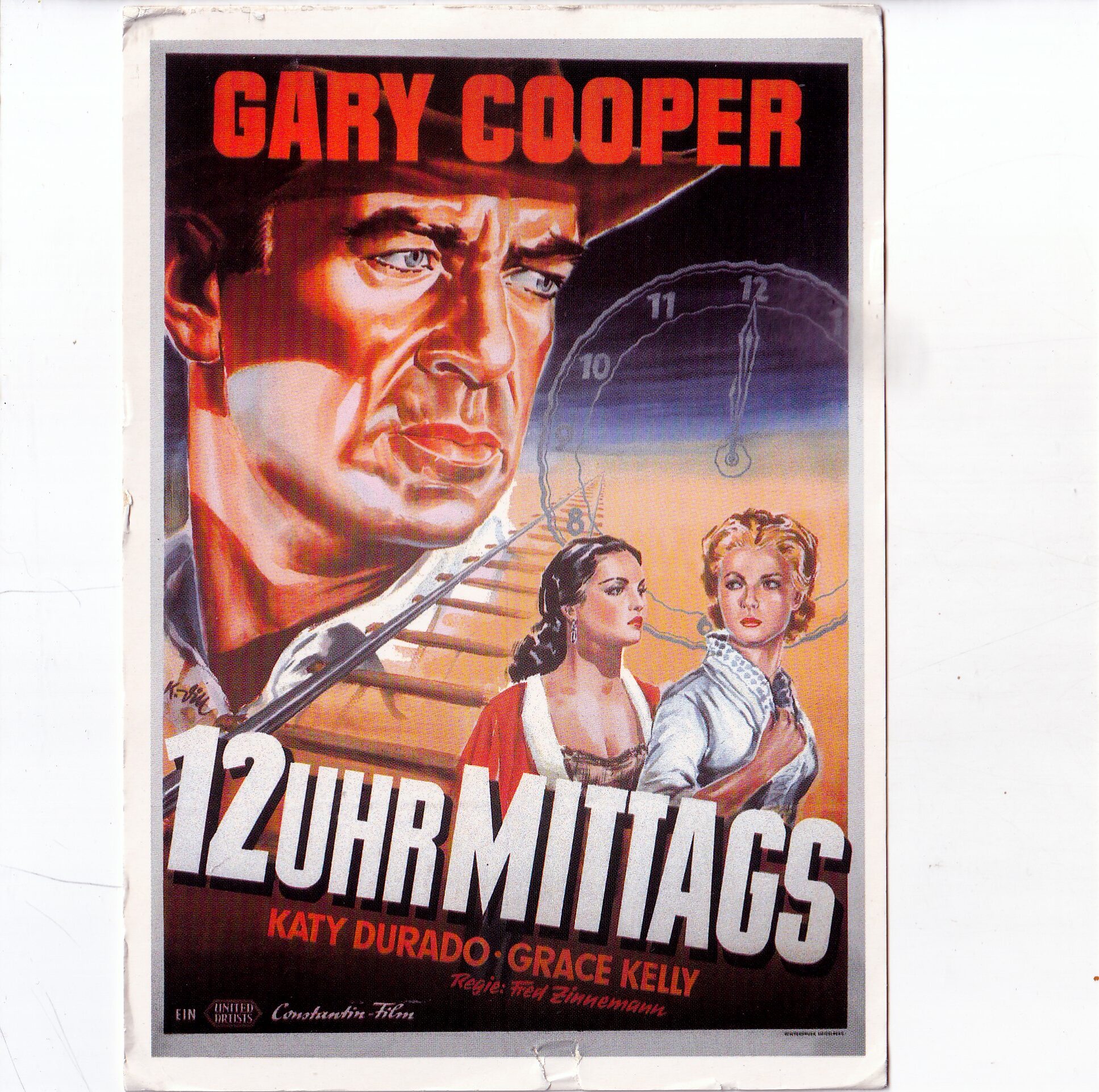 GWIAZDY KINA I TV "W SAMO POŁUDNIE" GARY COOPER GRACE KELLY POCZTÓWKA A21167