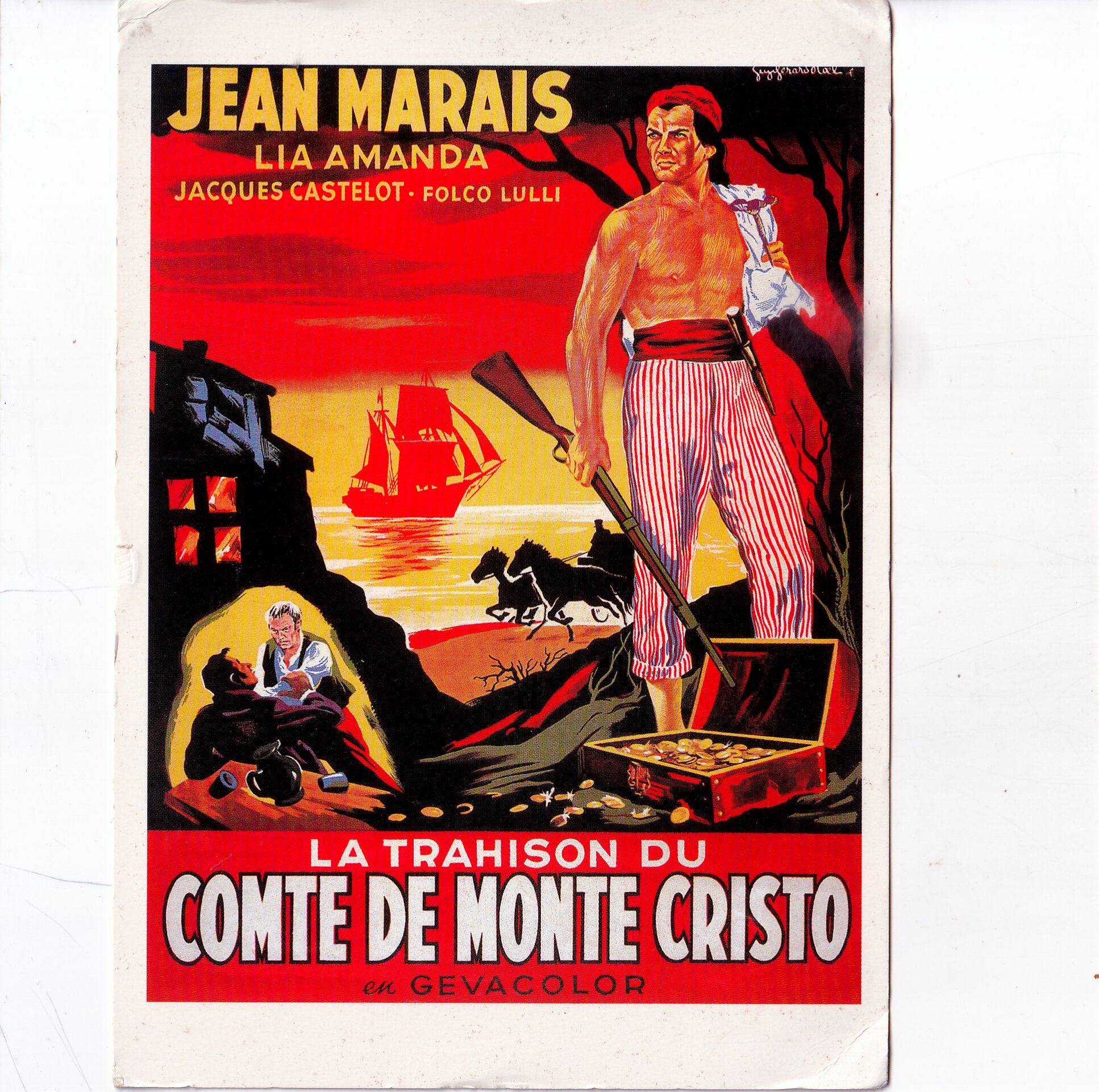 GWIAZDY KINA I TV "HRABIA MONTE CHRISTO" POCZTÓWKA A21172