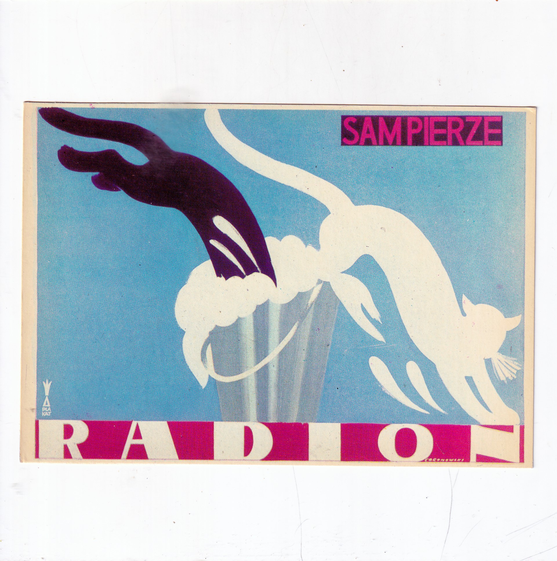 T.GRONOWSKI "RADION SAM PIERZE" PLAKAT POCZTÓWKA A21513