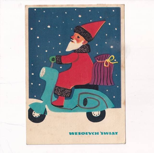 HALINA GUTSCHE MIKOŁAJ WESOŁYCH ŚWIĄT B.N. POCZTÓWKA A22947