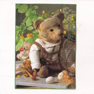 ZABAWKI MISIE BLUMEN UND EIERKORB POCZTÓWKA A23480