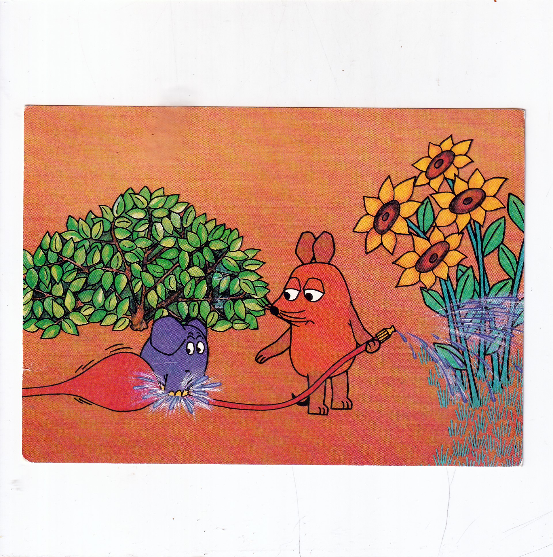 BAJKA SERIAL TV "DIE SENDUNG MIT DER MAUS -DIE MAUS- PRZYGODY POMARAŃCZOWEJ MYSZY " POCZTÓWKA A22047