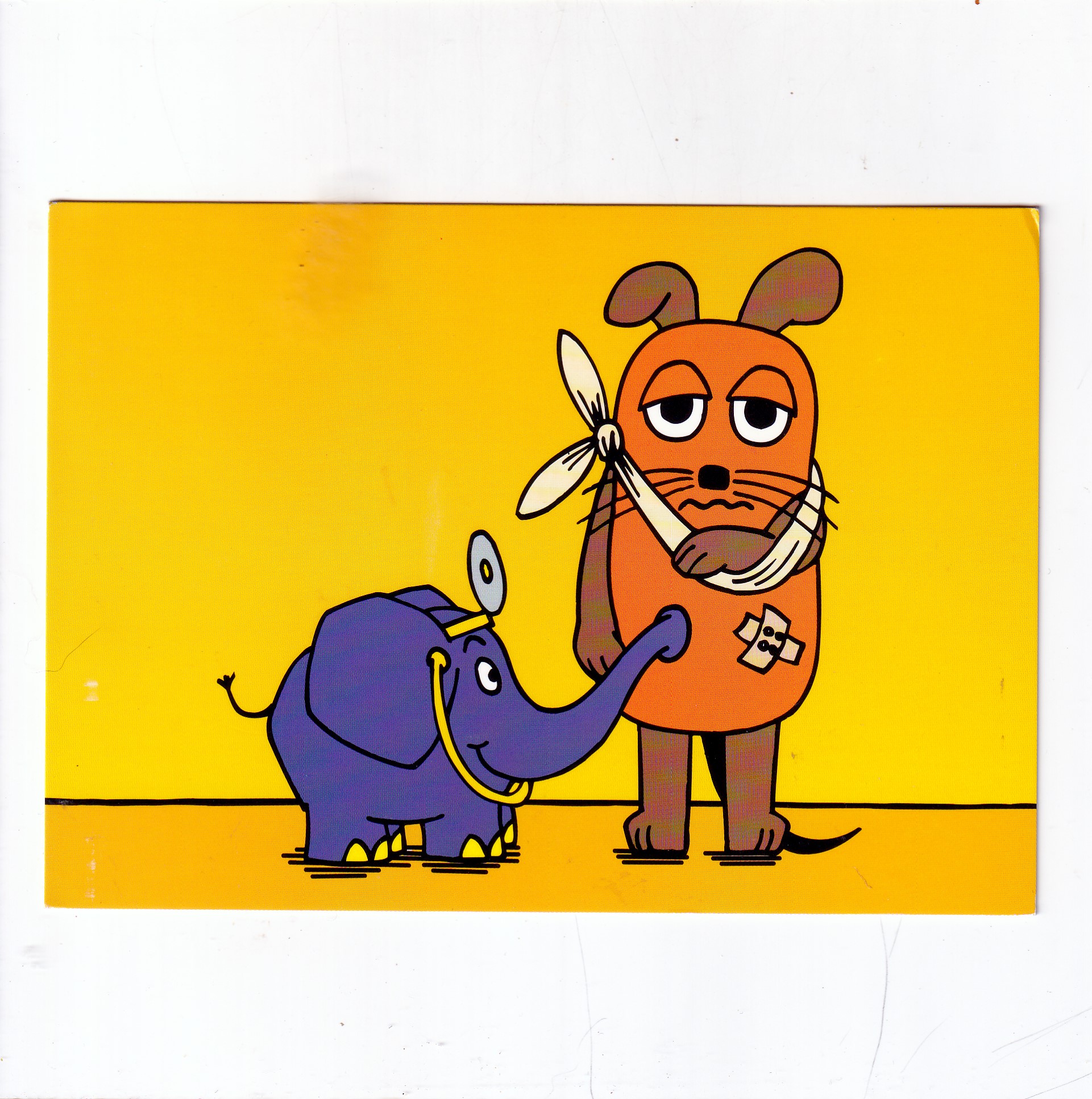 BAJKA SERIAL TV "DIE SENDUNG MIT DER MAUS -DIE MAUS- PRZYGODY POMARAŃCZOWEJ MYSZY " POCZTÓWKA A22051