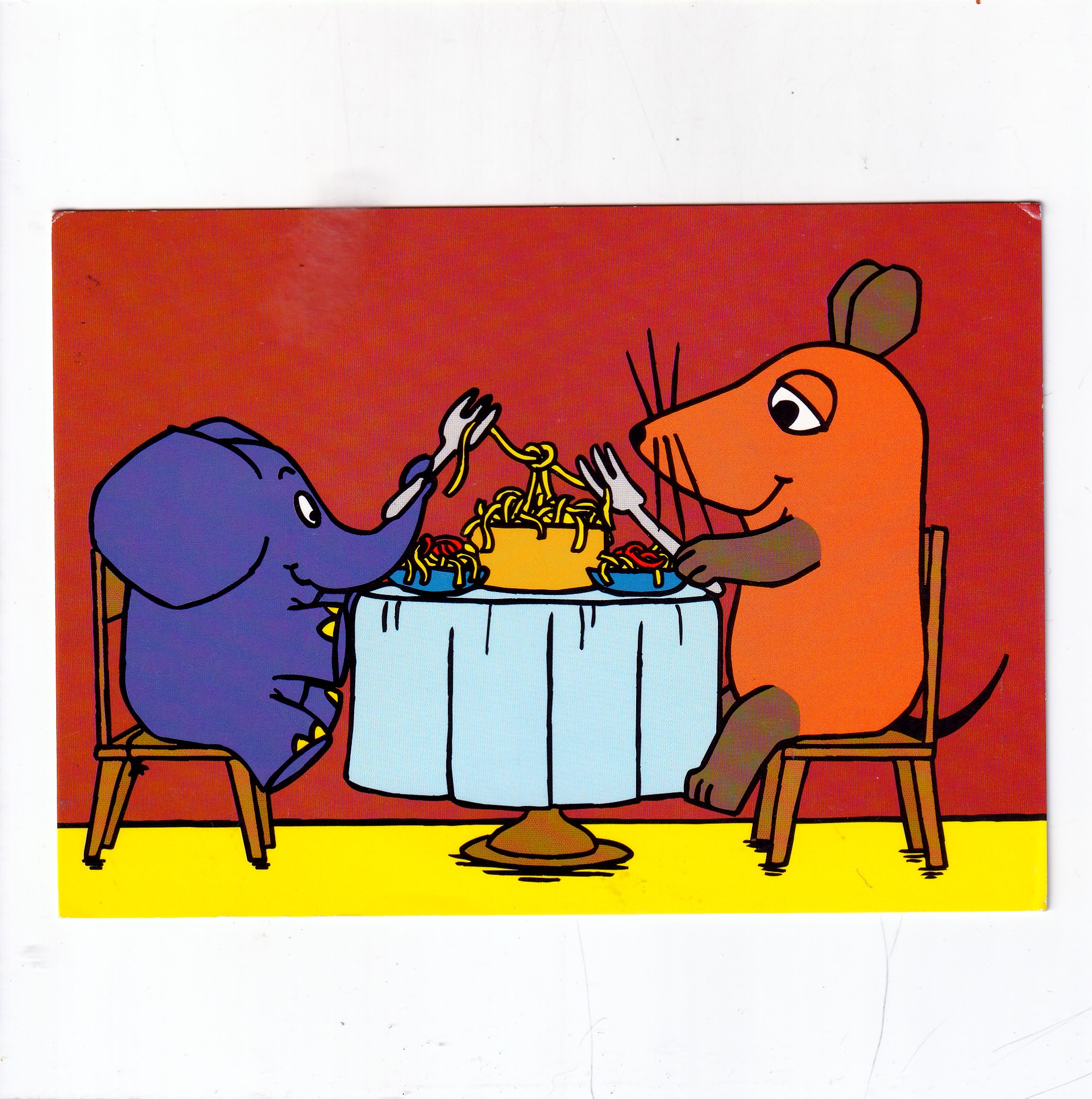 BAJKA SERIAL TV "DIE SENDUNG MIT DER MAUS -DIE MAUS- PRZYGODY POMARAŃCZOWEJ MYSZY " POCZTÓWKA A22052