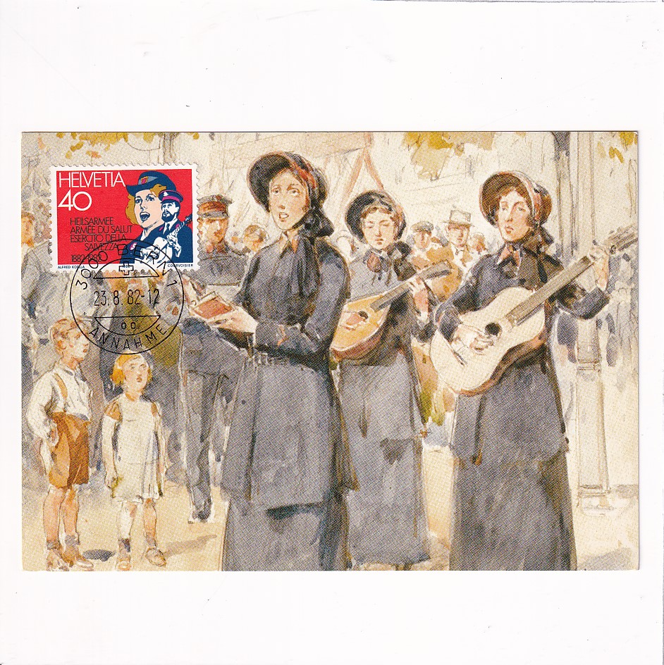 SZWAJCARIA HELVETIA 100 LAT ARMII ZBAWIENIA MAXIMUM POCZTÓWKA A22571