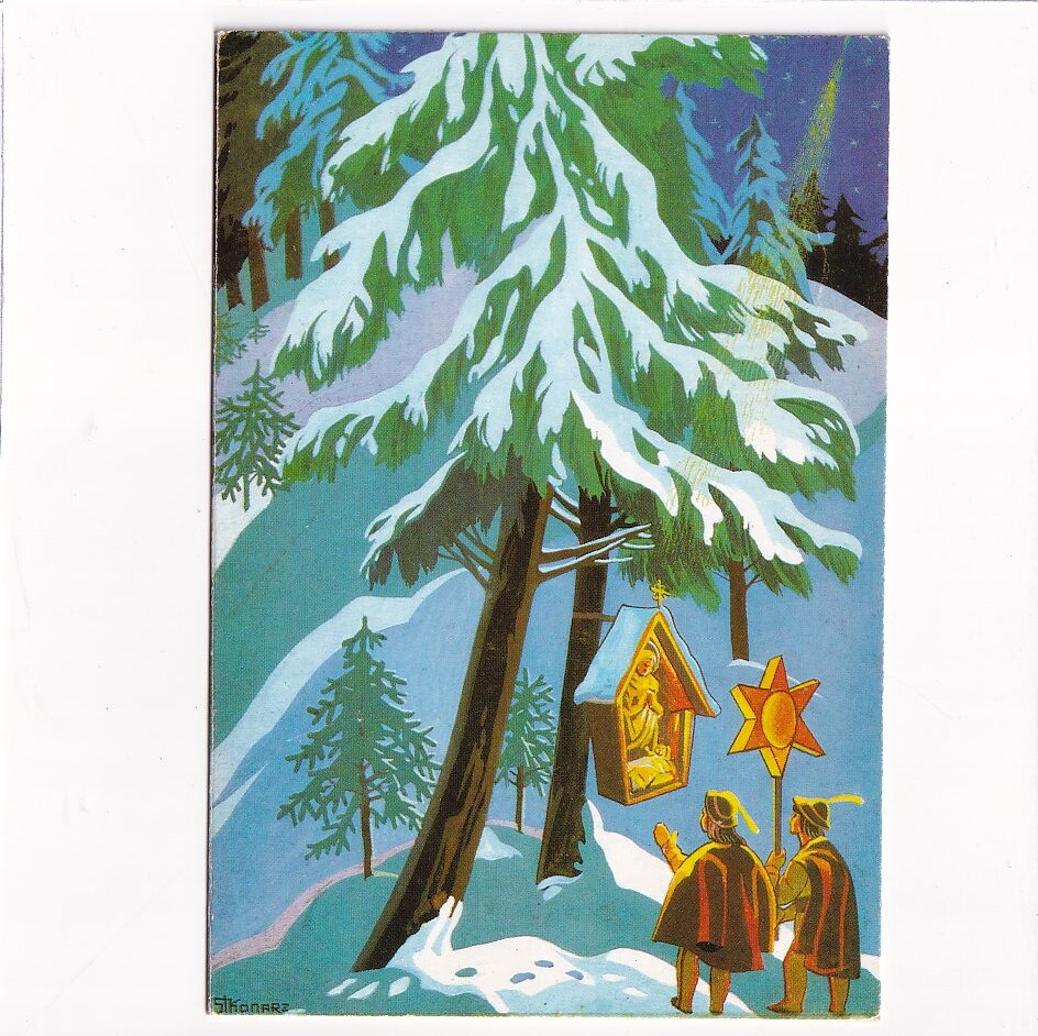 ST.KONARZ WESOŁYCH ŚWIĄT B.N. DZIECI KARNET POCZTÓWKA A25187