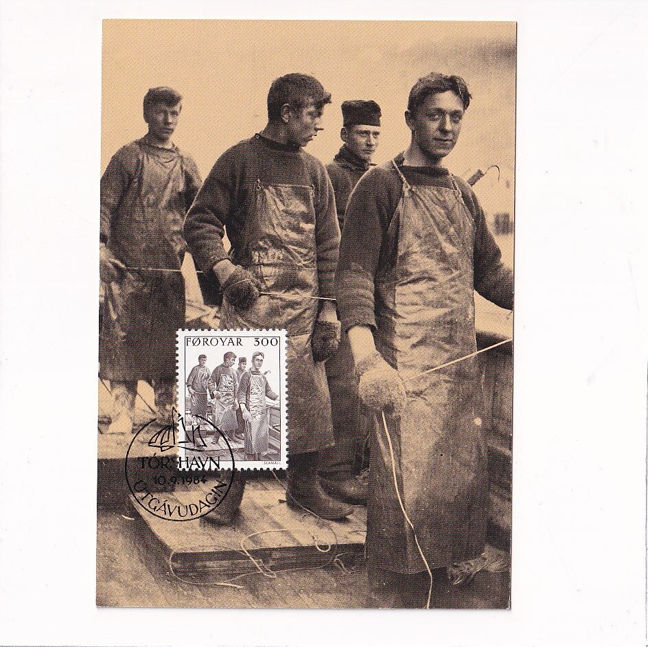 DANIA TORSHAVN WYSPY OWCZE RYBACY MAXIMUM POCZTÓWKA A25571