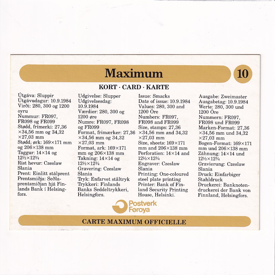 DANIA TORSHAVN WYSPY OWCZE RYBACY MAXIMUM POCZTÓWKA A25571 - obrazek 2