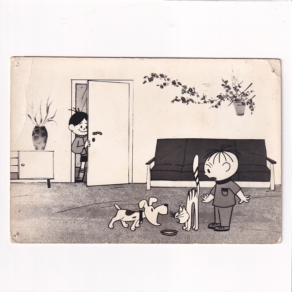 BOLEK I LOLEK KADR Z FILMU " DESZCZOWE WAKACJE" POCZTÓWKA A23666