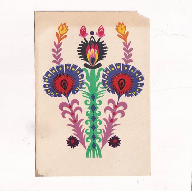 WYCINANKA ŁOWICKA STRYCHARSKA-WAWRYKOWICZ POCZTÓWKA A23760