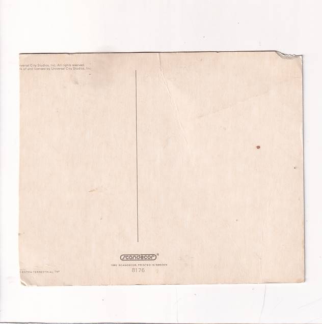 GWIAZDY KINA I TV " E.T. " STEVEN SPIELBERG POCZTÓWKA A25947 - obrazek 2