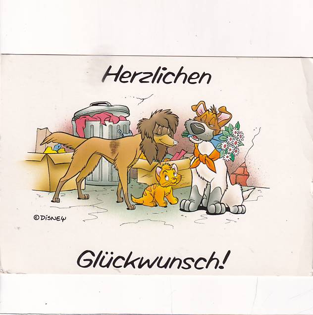 DISNEY "OLIVER I SPÓŁKA" POCZTÓWKA A26585