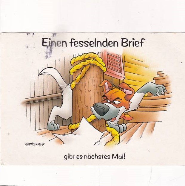 DISNEY "OLIVER I SPÓŁKA" POCZTÓWKA A26587