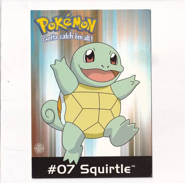 POKEMON #07 SQUIRTLE POCZTÓWKA A27930 - Widokówki, pocztówki ...