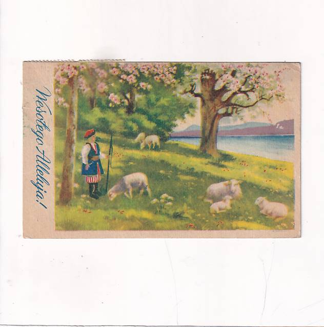 WESOŁYCH ŚWIĄT WIELKANOC KRAKOWIACZEK POCZTÓWKA A29199