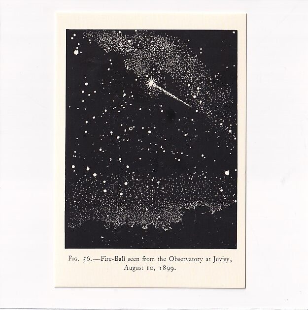 KOSMOS ASTRONAUTYKA FIRE-BALL SEEN FROM THE OBSERVATORY AT JUVISY POCZTÓWKA GRAF-184