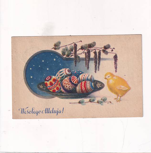 WESOŁYCH ŚWIĄT WIELKANOC POCZTÓWKA A30111