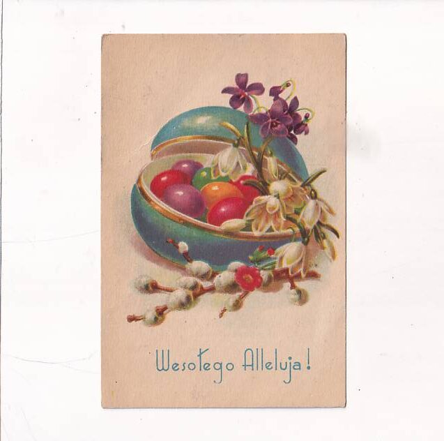WESOŁYCH ŚWIĄT WIELKANOC POCZTÓWKA A30116