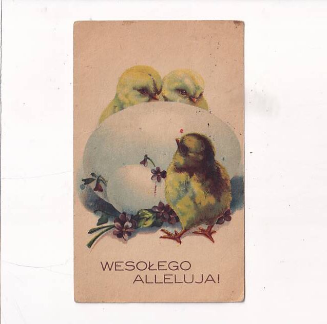WESOŁYCH ŚWIĄT WIELKANOC POCZTÓWKA A30120