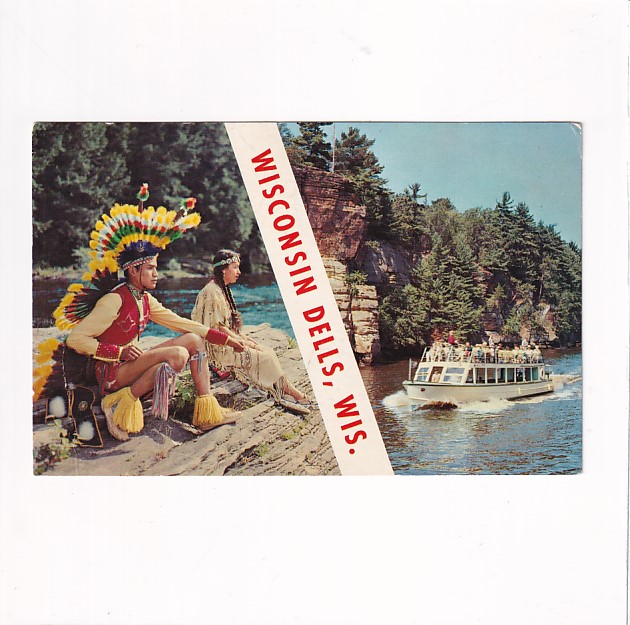 USA WINSCONSIN DELLS WIS.INDIANIE WIDOKÓWKA A31342