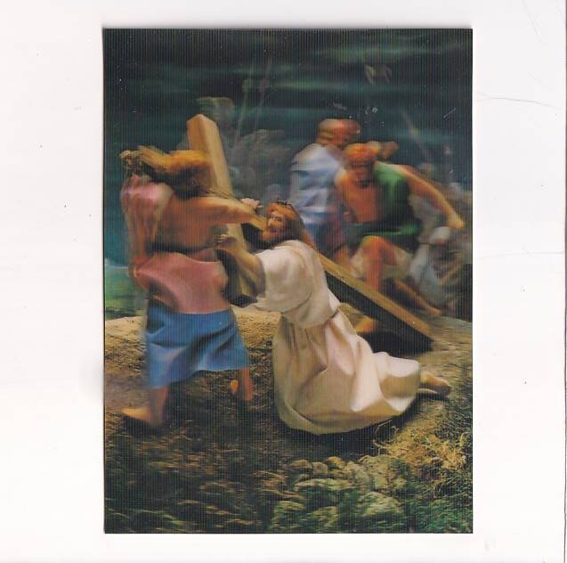 DROGA KRZYŻOWA WIELKANOC POCZTÓWKA 3D TRÓJWYMIAROWA A30883