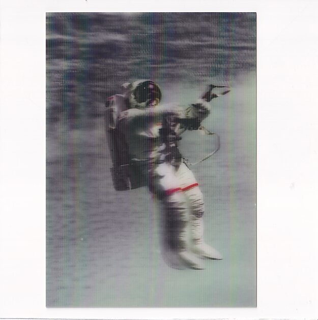 KOSMONAUTA KOSMOS POCZTÓWKA 3D TRÓJWYMIAROWA 3D333