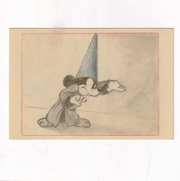 DISNEY COLLECTION "FANTASIA" THE SORCERER'S APPRENTICE 1940 POCZTÓWKA KOM-1135