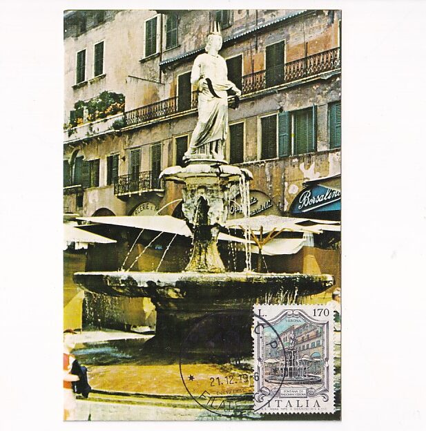 WŁOCHY VERONA FONTANNA DI MADONNA V MAXIMUM POCZTÓWKA A33188