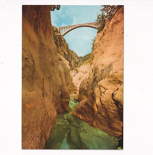 MOST FRANCJA PRZEŁOM RZEKI VERDON WIDOKÓWKA A34297