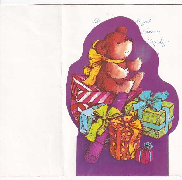 J.SEDLACZEK WESOŁYCH ŚWIĄT B.N. KARNET/POCZTÓWKA GRAF-1390 - obrazek 2