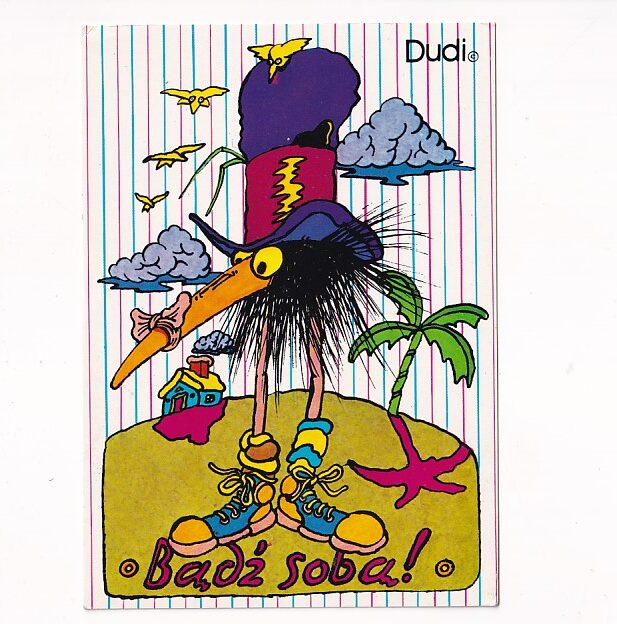 ANDRZEJ DUDZIŃSKI "DUDI" SZPILKI NR 29 "BĄDŹ SOBĄ" POCZTÓWKA GRAF-1855