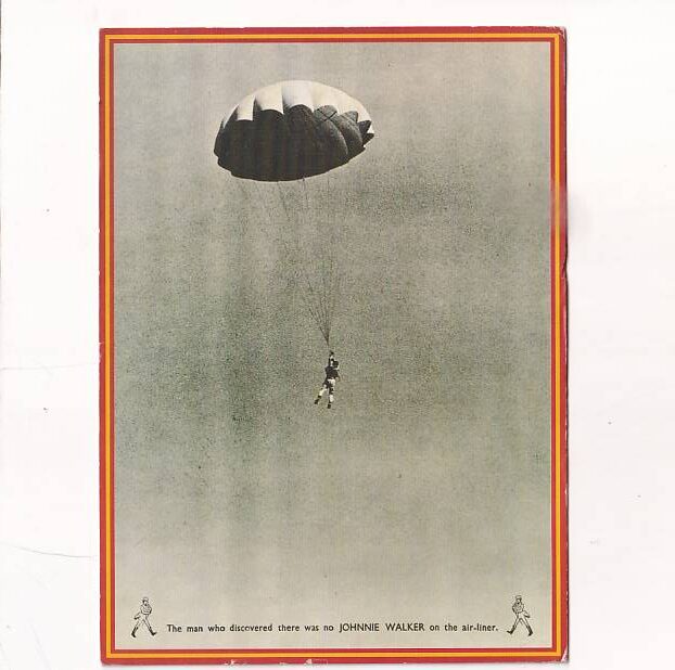 ALKOHOL JOHNNIE WALKER SPADOCHRONIARZ POCZTÓWKA A34347