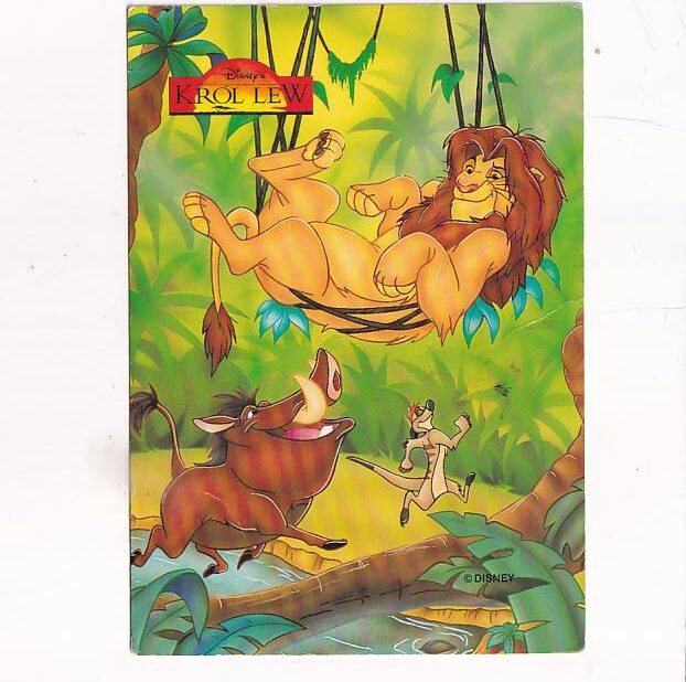 DISNEY "KRÓL LEW " POCZTÓWKA KOM-1354