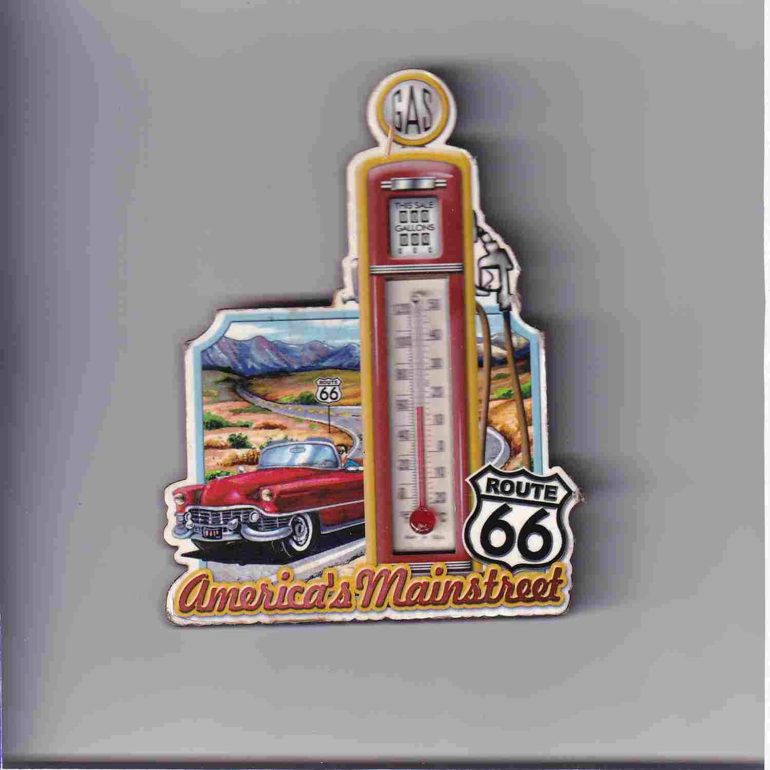 MAGNES NA LODÓWKĘ USA ROUTE 66 TERMOMETR 13311