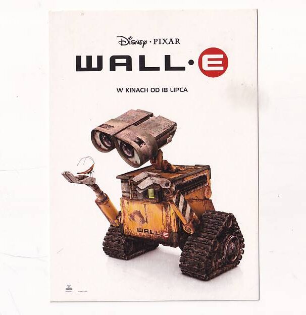 GWIAZDY KINA I TV "WALL* E " PIXAR DISNEY POCZTÓWKA A3795
