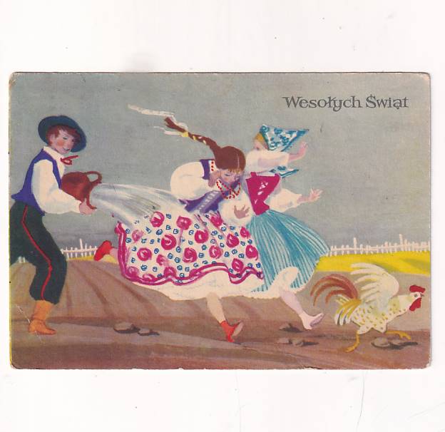 LEONIA JANECKA WESOŁYCH ŚWIĄT WIELKANOC POCZTÓWKA GRAF-2556