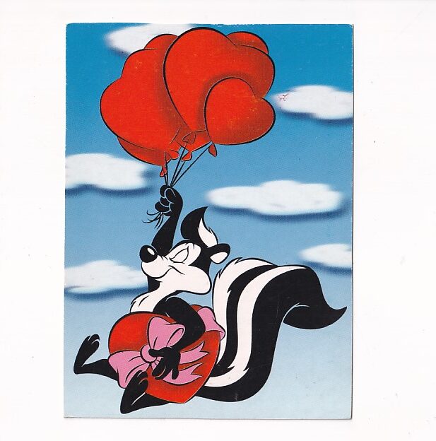 LOONEY TUNES DISNEY SKUNKS WALENTYNKI POCZTÓWKA KOM-1396