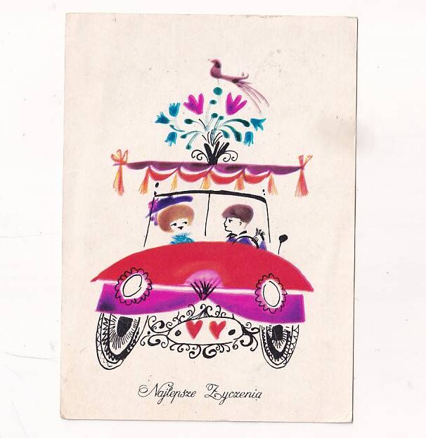 JULITTA KARWOWSKA NAJLEPSZE ŻYCZENIA POCZTÓWKA GRAF-2568