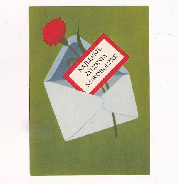 ERYK LIPIŃSKI ŻYCZENIA NOWOROCZNE POCZTÓWKA GRAF-2550