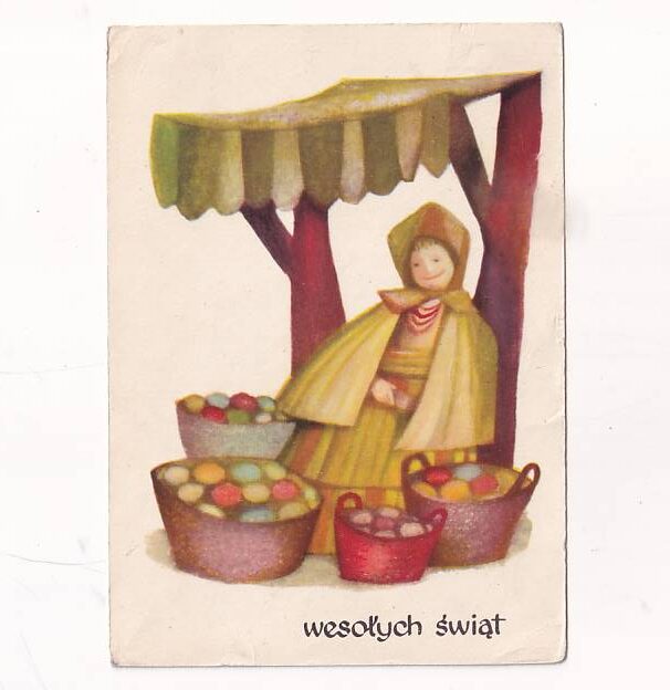 BOHDAN WRÓBLEWSKI WESOŁYCH ŚWIĄT WIELKANOC POCZTÓWKA GRAF-2510