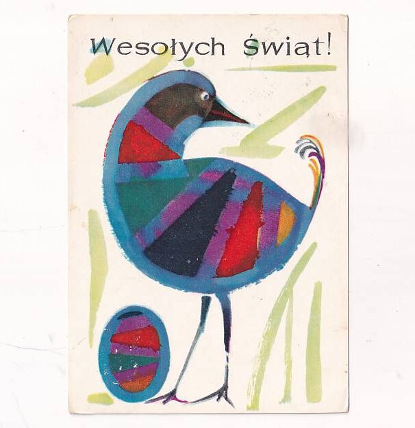 JERZY JAWOROWSKI WESOŁYCH ŚWIĄT WIELKANOC POCZTÓWKA GRAF-2513