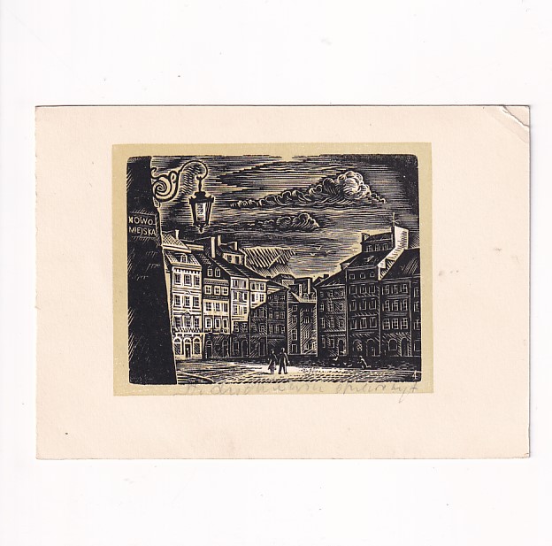 STANISŁAW ŁUCKIEWICZ DRZEWORYT RYNEK STAREGO MIASTA WARSZAWA POCZTÓWKA GRAF-2336