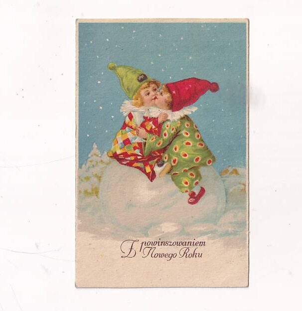 Z NOWYM ROKIEM ŻYCZENIA DZIECI POCZTÓWKA GRAF-2825