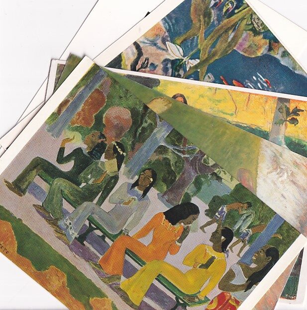 PAUL GAUGUIN POSTIMPRESJONIZM ZESTAW 5 sztuk POCZTÓWKA Z_GAUG2